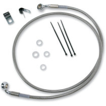 FRONT BRAKE LINE STAINLESS STEEL EXTENDED 2"