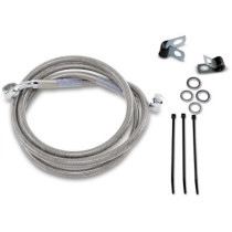 FRONT BRAKE LINE STAINLESS STEEL EXTENDED 4"