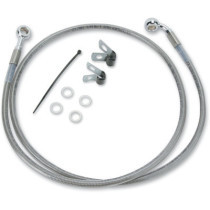 FRONT BRAKE LINE STAINLESS STEEL EXTENDED 6"