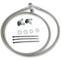 FRONT BRAKE LINE STAINLESS STEEL EXTENDED 2"