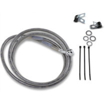 FRONT BRAKE LINE STAINLESS STEEL EXTENDED 10"