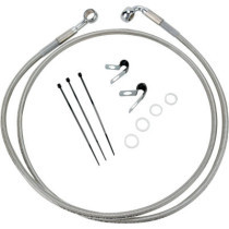 FRONT BRAKE LINE STAINLESS STEEL EXTENDED 10"