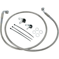 FRONT BRAKE LINE STAINLESS STEEL EXTENDED 2"