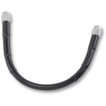 UNIVERSAL BRAKE LINE BLACK VINYL COATED STAINLESS STEEL DOT AN-3 10"