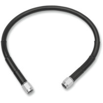 UNIVERSAL BRAKE LINE BLACK VINYL COATED STAINLESS STEEL DOT AN-3 15"