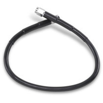 UNIVERSAL BRAKE LINE BLACK VINYL COATED STAINLESS STEEL DOT AN-3 17"