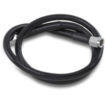 UNIVERSAL BRAKE LINE BLACK VINYL COATED STAINLESS STEEL DOT AN-3 26"