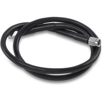 UNIVERSAL BRAKE LINE BLACK VINYL COATED STAINLESS STEEL DOT AN-3 30"