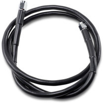 UNIVERSAL BRAKE LINE BLACK VINYL COATED STAINLESS STEEL DOT AN-3 45"