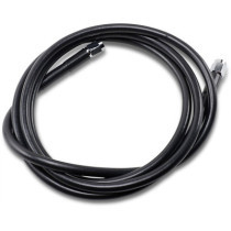 UNIVERSAL BRAKE LINE BLACK VINYL COATED STAINLESS STEEL DOT AN-3 66"