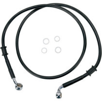 FRONT BRAKE LINE BLACK VINYL COATED STAINLESS STEEL