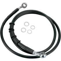 FRONT BRAKE LINE BLACK VINYL COATED STAINLESS STEEL