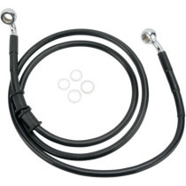 FRONT BRAKE LINE BLACK VINYL COATED STAINLESS STEEL