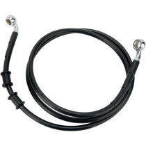 FRONT BRAKE LINE BLACK VINYL COATED STAINLESS STEEL