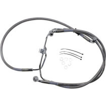 FRONT BRAKE LINE STAINLESS STEEL EXTENDED 2"