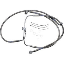 FRONT BRAKE LINE STAINLESS STEEL EXTENDED 4"