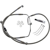 FRONT BRAKE LINE STAINLESS STEEL EXTENDED 10"