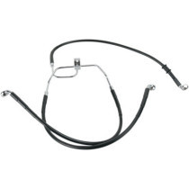 FRONT BRAKE LINE BLACK VINYL COATED STAINLESS STEEL