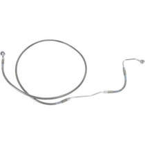 FRONT UPPER BRAKE LINE STAINLESS STEEL EXTENDED 10"