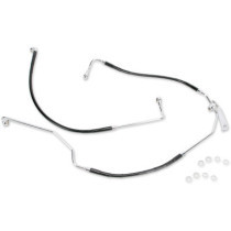 REAR BRAKE LINE BLACK VINYL COATED STAINLESS STEEL