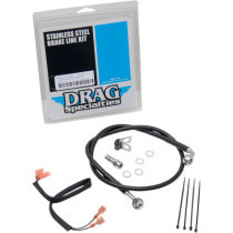 REAR BRAKE LINE BLACK VINYL COATED STAINLESS STEEL