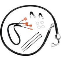 REAR BRAKE LINE BLACK VINYL COATED STAINLESS STEEL