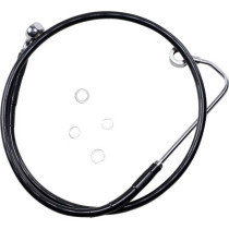 BRAKE LINE STAINESS STEEL BLACK COATED FRONT/UPPER EXTENDED +10"