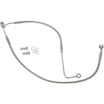 BRAKE LINE STAINESS STEEL CLEAR COATED FRONT/LOWER OEM LENGTH