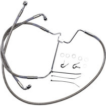 EXTENDED LENGTH FRONT STAINLESS STEEL BRAKE LINE KIT