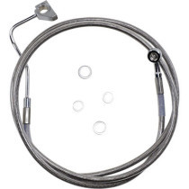 EXTENDED LENGTH FRONT STAINLESS STEEL BRAKE LINE KIT