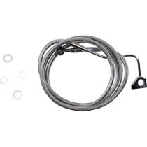 EXTENDED LENGTH FRONT STAINLESS STEEL BRAKE LINE KIT