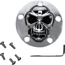 3-D SKULL POINT COVER CHROME 5-HOLE