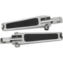 FOOTPEGS W/ RUBBER INLAY CHROME MALE-MOUNT