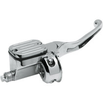 HANDLEBAR MASTER CYLINDER 9/16" BORE CUT-DOWN CHROME