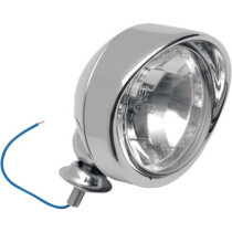 SPOTLIGHT 4" STUD-MOUNT CLEAR LENS W/ VISOR CHROME