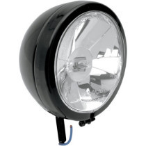 SPOTLIGHT DIAMOND-STYLE 4.5" STUD-MOUNT CLEAR LENS BLACK