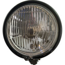 GLOSS BLACK 5 3/4" BOTTOM-MOUNT HEADLIGHT ASSEMBLY