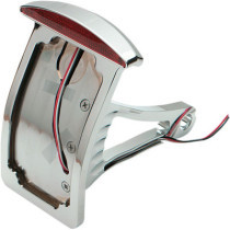 TAILLIGHT LED HALF-MOON W/ CURVED VERTICAL SIDE-MOUNT LICENSE PLATE