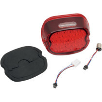 TAILLIGHT LOW-PROFILE LED RED LENS W/ TOP TAGLIGHT