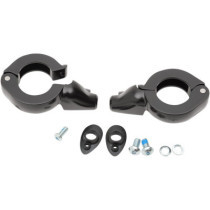 TURN SIGNAL FORK CLAMPS 39MM BLACK