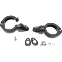 TURN SIGNAL FORK CLAMPS 49MM BLACK