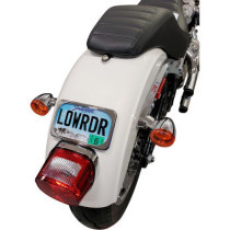 LICENSE PLATE MOUNT LARGE RADIUS CHROME