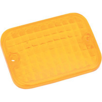 REPLACEMENT LENS RECTANGULAR MARKER LIGHT AMBER