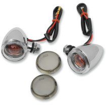 MINI-DEUCE MARKER LIGHTS BOLT-MOUNT CLEAR/SMOKE LENS CHROME