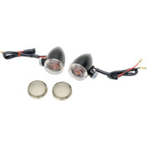 MINI-DEUCE MARKER LIGHTS BOLT-MOUNT CLEAR/SMOKE LENS BLACK