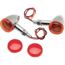 CHROME MINI DEUCE STUD-MOUNT MARKER LIGHTS