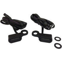 LIGHTS MARKER HANDLEBAR BLACK/SMOKE LED