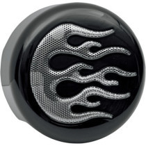 COVER HORN FLAME BLACK