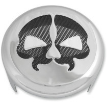 COVER HORN SKULL CHROME