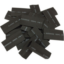 TUBE HEAT SHRINK BLACK 25PK